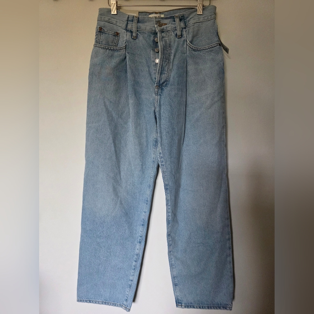 AGOLDE‎ Women’s Fold High Waist Relaxed Straight Leg Jeans Sideline Sz 26 - Picture 3 of 6